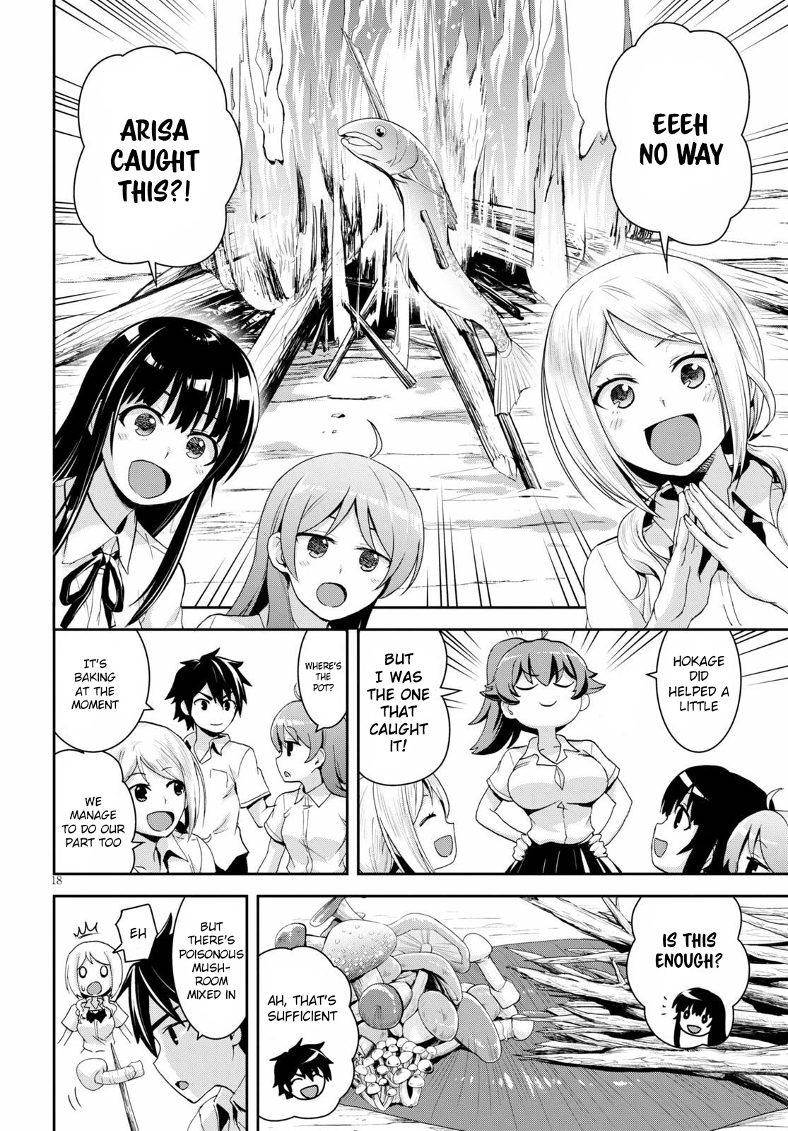 Isekai Yurutto Survival Seikatsu: Gakkou no Minna to Isekai no Mujintou ni Tenishitakedo Ore Dake Rakushou desu chapter 4 page 19