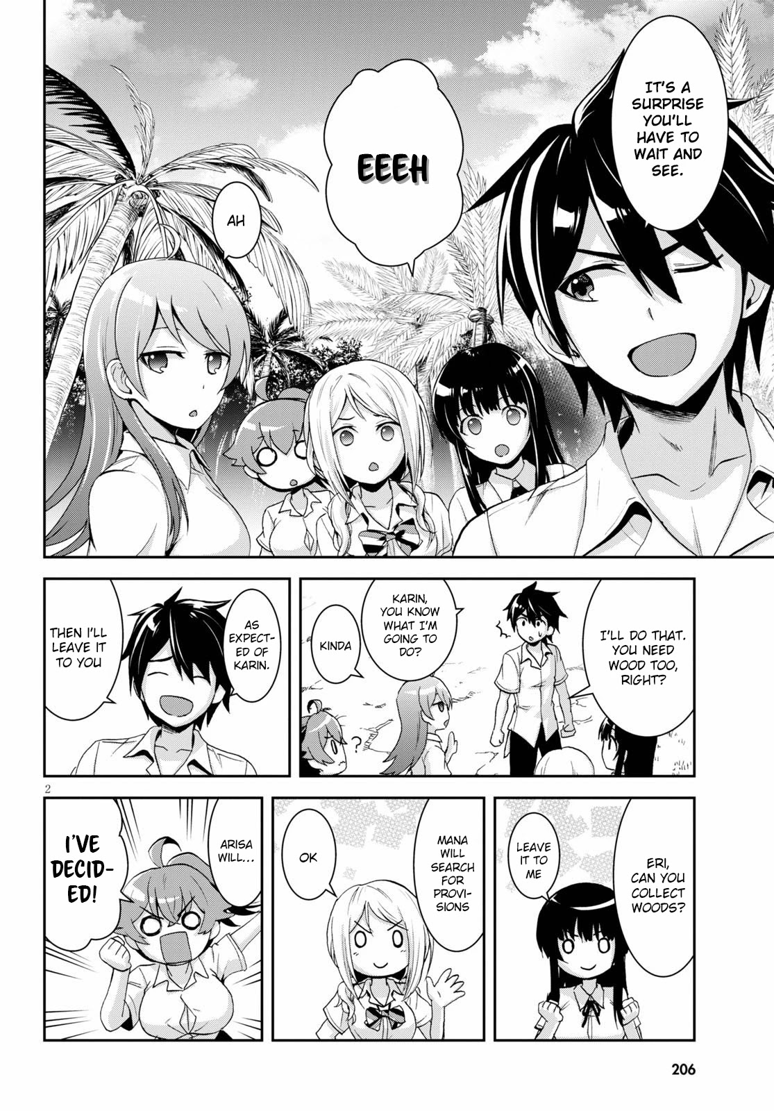 Isekai Yurutto Survival Seikatsu: Gakkou no Minna to Isekai no Mujintou ni Tenishitakedo Ore Dake Rakushou desu chapter 4 page 3