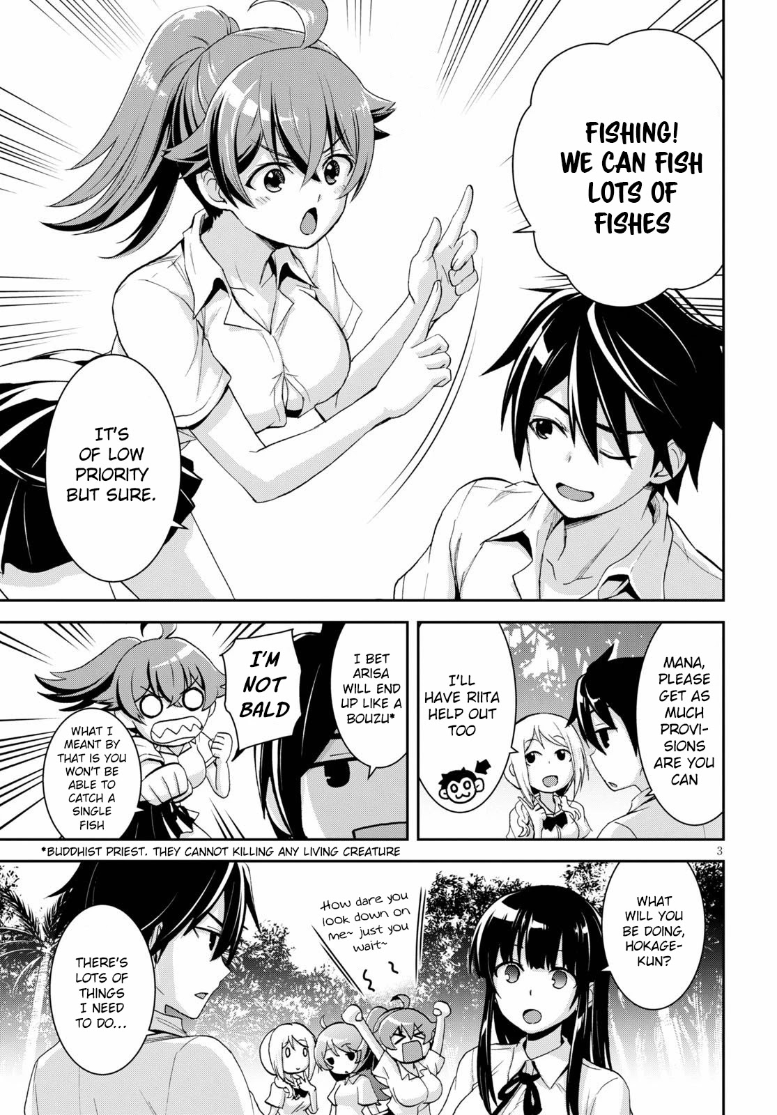Isekai Yurutto Survival Seikatsu: Gakkou no Minna to Isekai no Mujintou ni Tenishitakedo Ore Dake Rakushou desu chapter 4 page 4