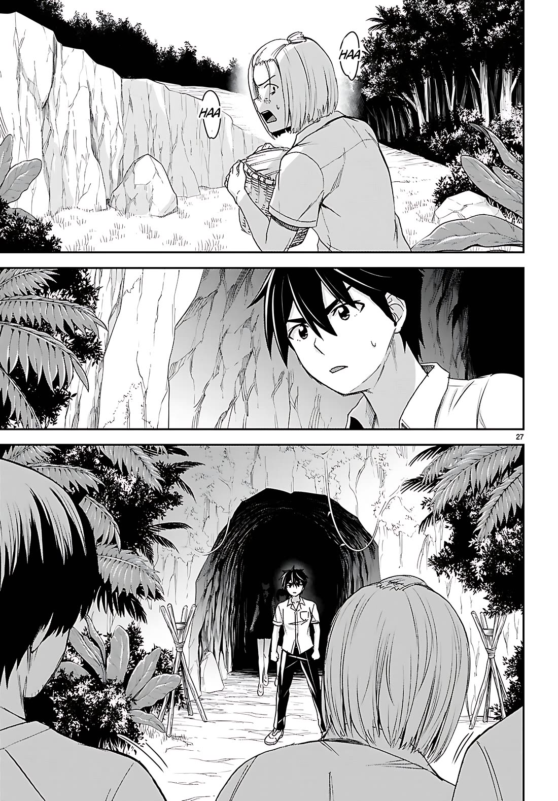 Isekai Yurutto Survival Seikatsu: Gakkou no Minna to Isekai no Mujintou ni Tenishitakedo Ore Dake Rakushou desu chapter 40 page 27
