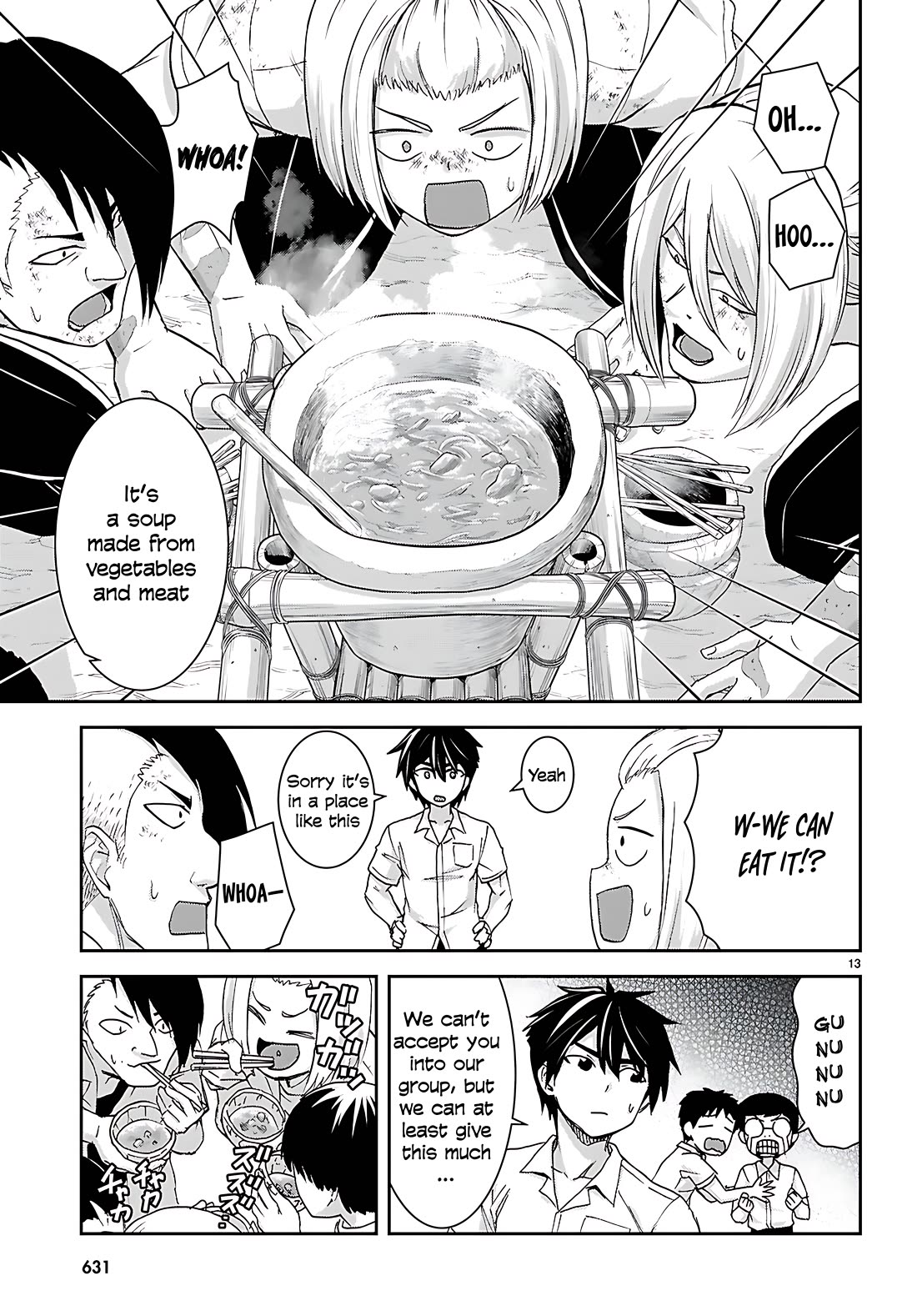 Isekai Yurutto Survival Seikatsu: Gakkou no Minna to Isekai no Mujintou ni Tenishitakedo Ore Dake Rakushou desu chapter 41 page 15
