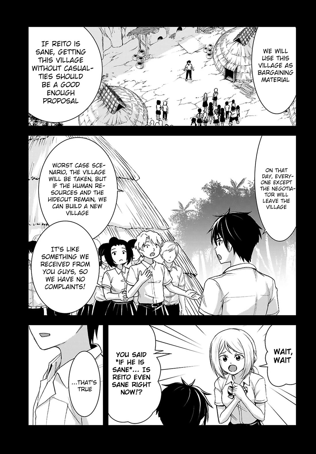 Isekai Yurutto Survival Seikatsu: Gakkou no Minna to Isekai no Mujintou ni Tenishitakedo Ore Dake Rakushou desu chapter 47 page 8