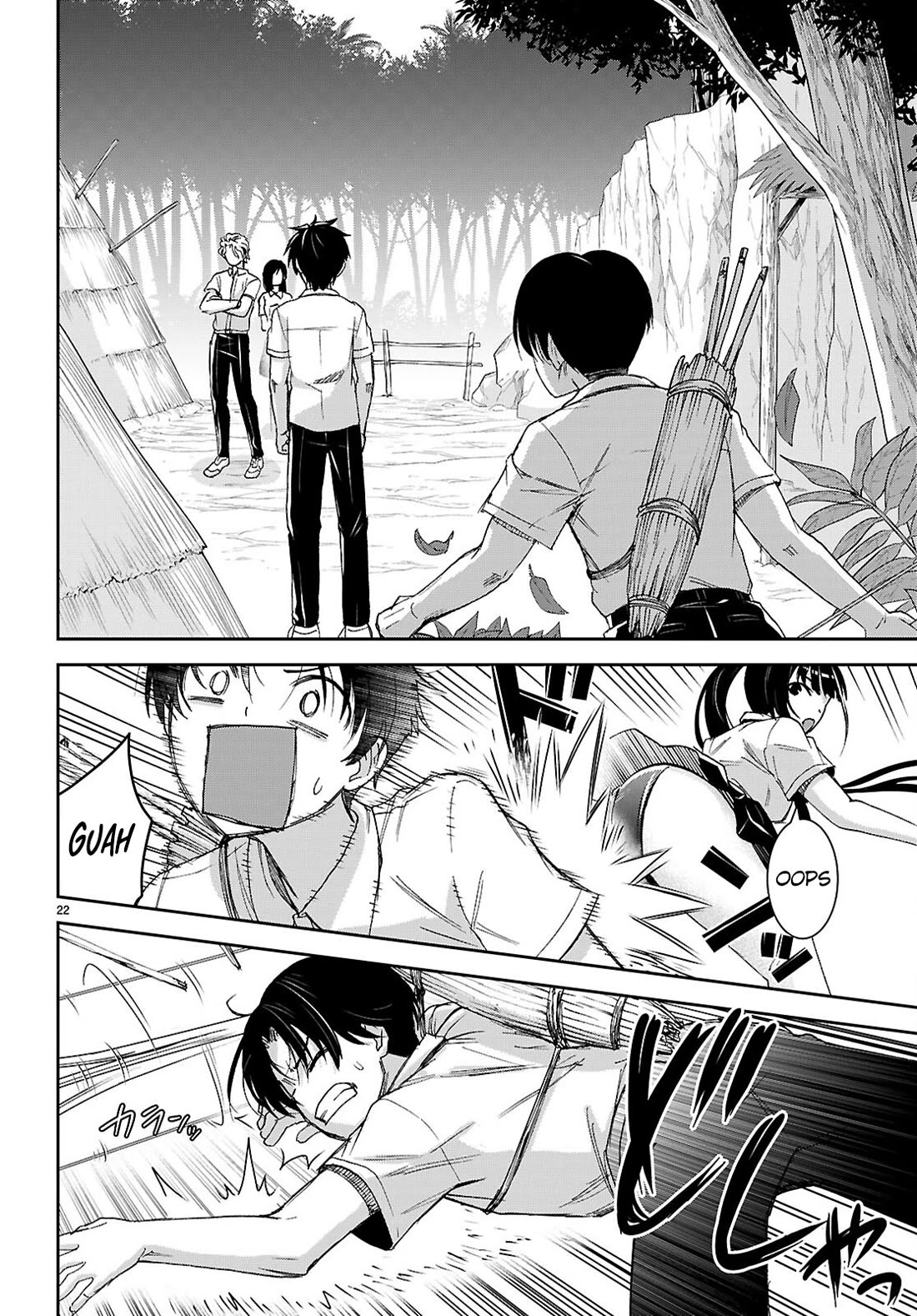 Isekai Yurutto Survival Seikatsu: Gakkou no Minna to Isekai no Mujintou ni Tenishitakedo Ore Dake Rakushou desu chapter 48 page 23
