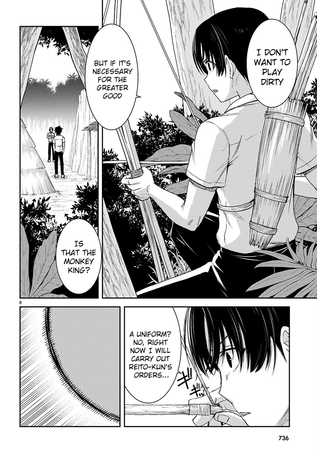 Isekai Yurutto Survival Seikatsu: Gakkou no Minna to Isekai no Mujintou ni Tenishitakedo Ore Dake Rakushou desu chapter 48 page 9