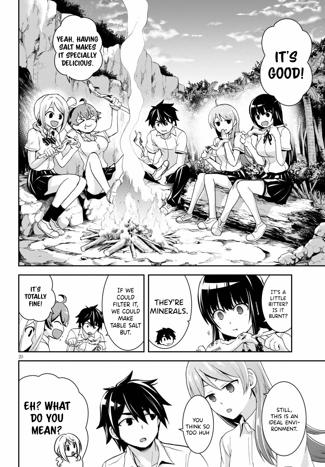 Isekai Yurutto Survival Seikatsu: Gakkou no Minna to Isekai no Mujintou ni Tenishitakedo Ore Dake Rakushou desu chapter 5 page 21
