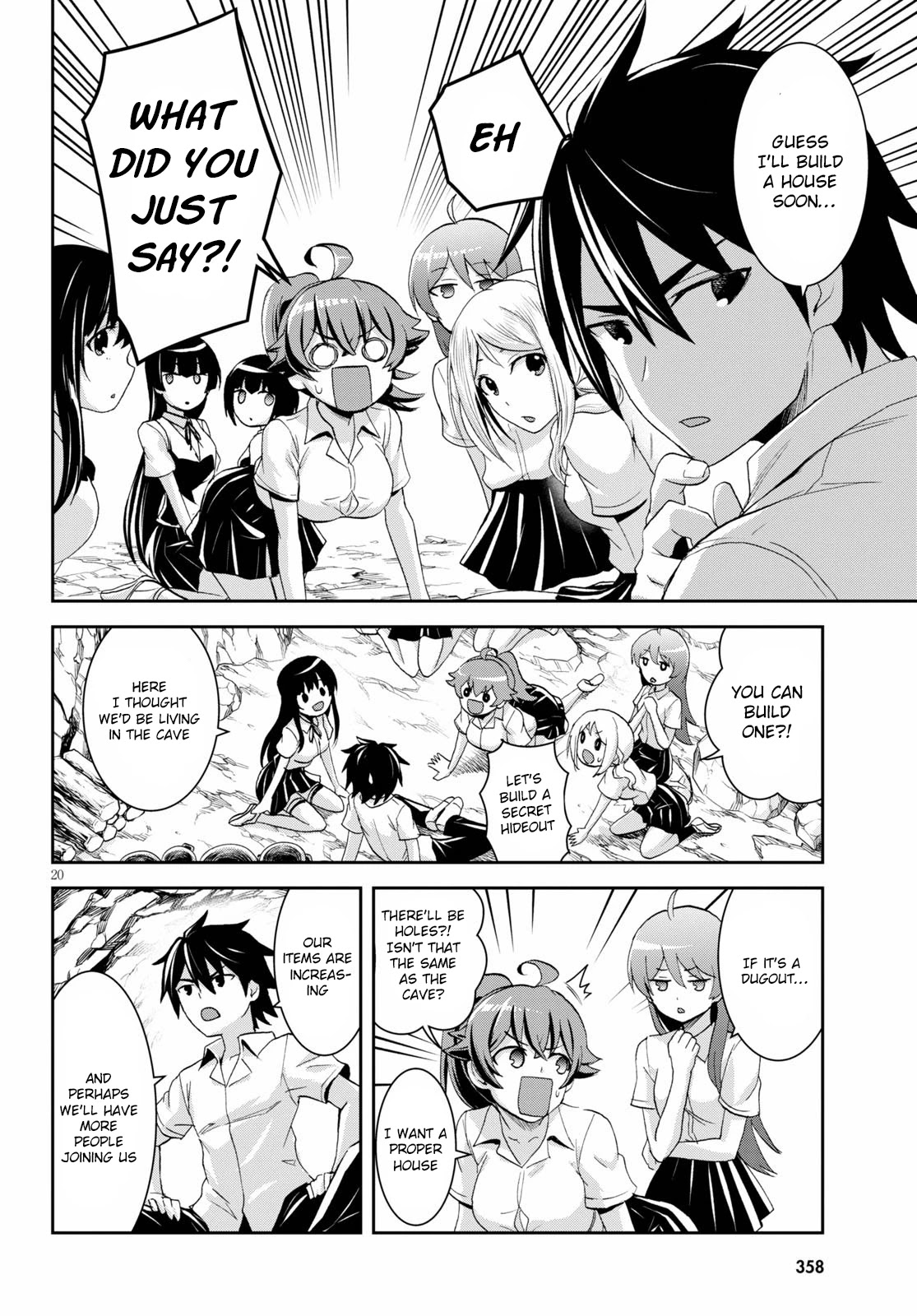 Isekai Yurutto Survival Seikatsu: Gakkou no Minna to Isekai no Mujintou ni Tenishitakedo Ore Dake Rakushou desu chapter 7 page 23
