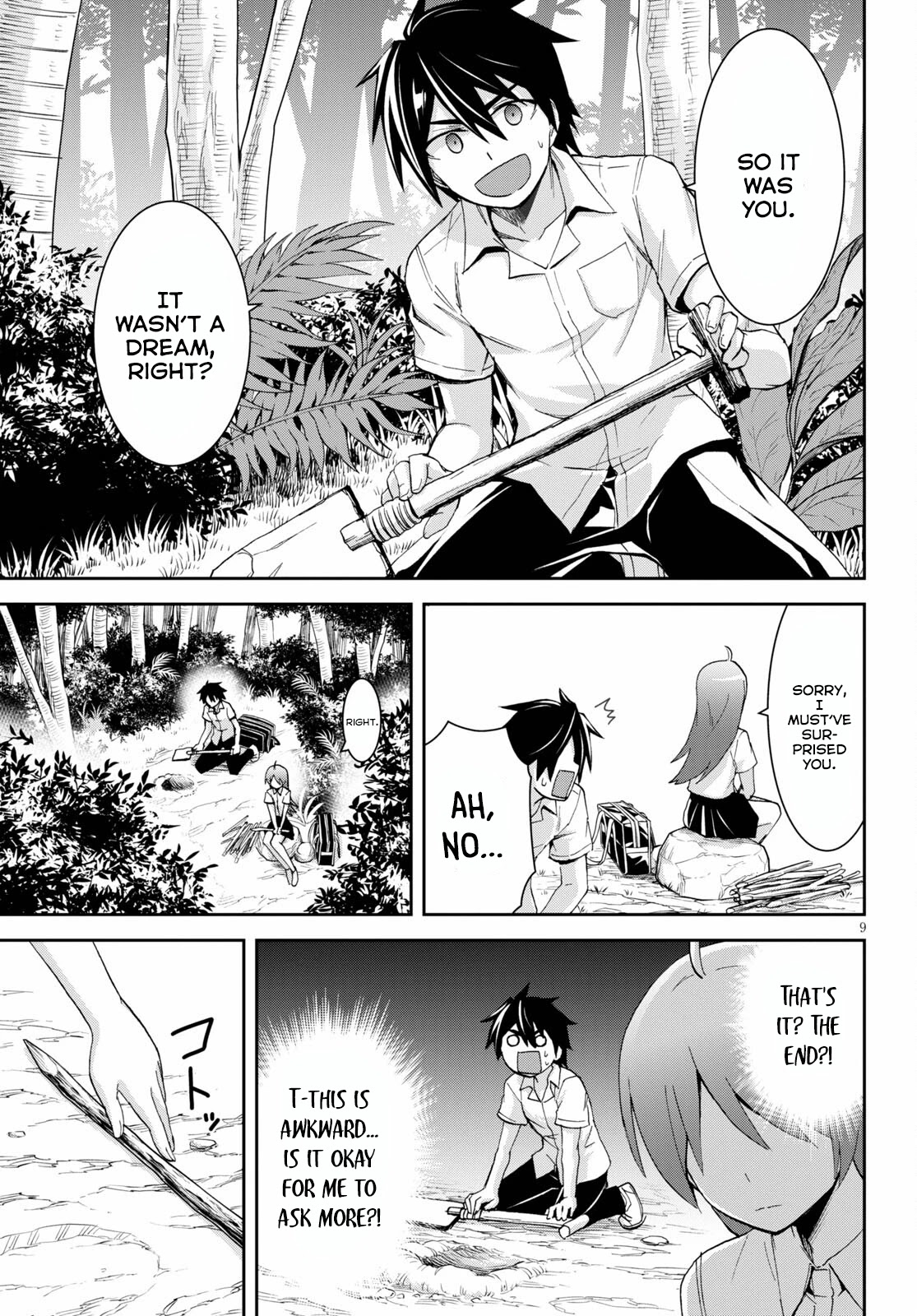 Isekai Yurutto Survival Seikatsu: Gakkou no Minna to Isekai no Mujintou ni Tenishitakedo Ore Dake Rakushou desu chapter 9 page 10