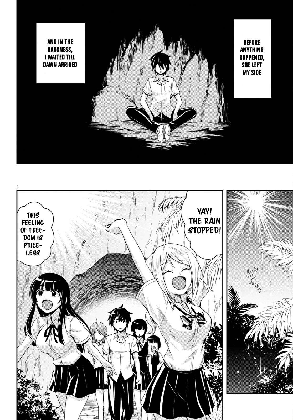 Isekai Yurutto Survival Seikatsu: Gakkou no Minna to Isekai no Mujintou ni Tenishitakedo Ore Dake Rakushou desu chapter 9 page 3