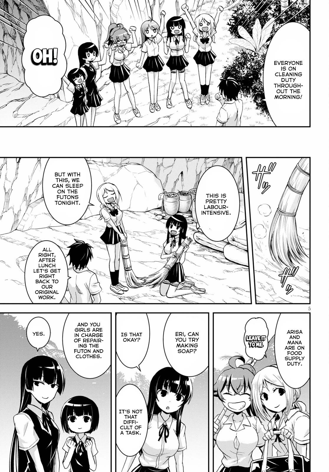 Isekai Yurutto Survival Seikatsu: Gakkou no Minna to Isekai no Mujintou ni Tenishitakedo Ore Dake Rakushou desu chapter 9 page 6
