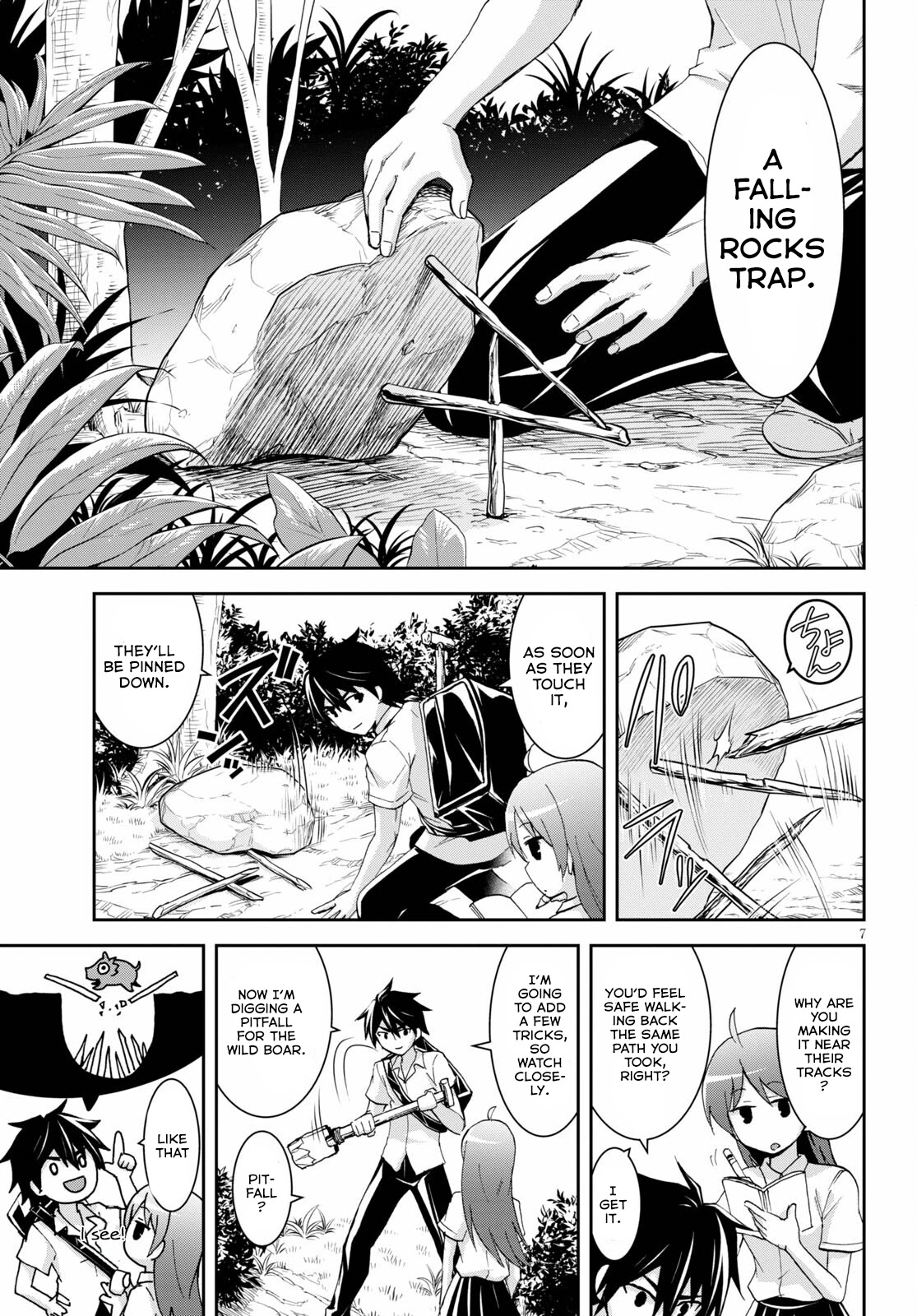 Isekai Yurutto Survival Seikatsu: Gakkou no Minna to Isekai no Mujintou ni Tenishitakedo Ore Dake Rakushou desu chapter 9 page 8