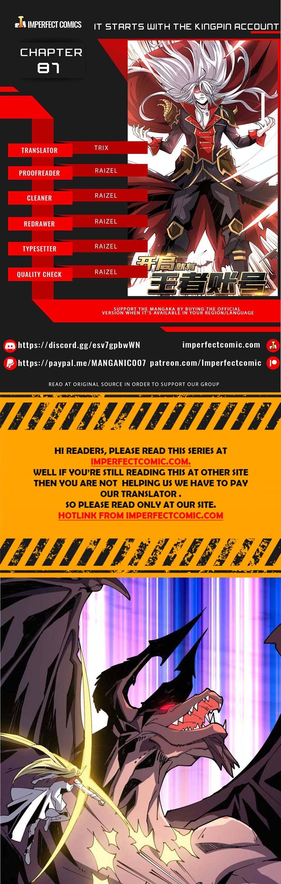 It Starts With a Kingpin Account chapter 81 page 1