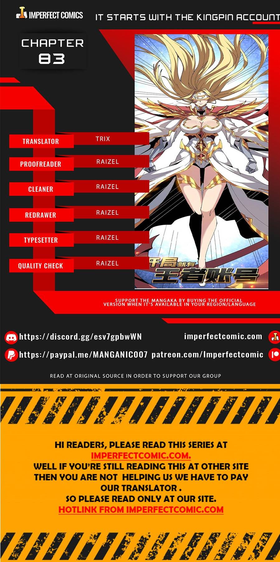 It Starts With a Kingpin Account chapter 83 page 1