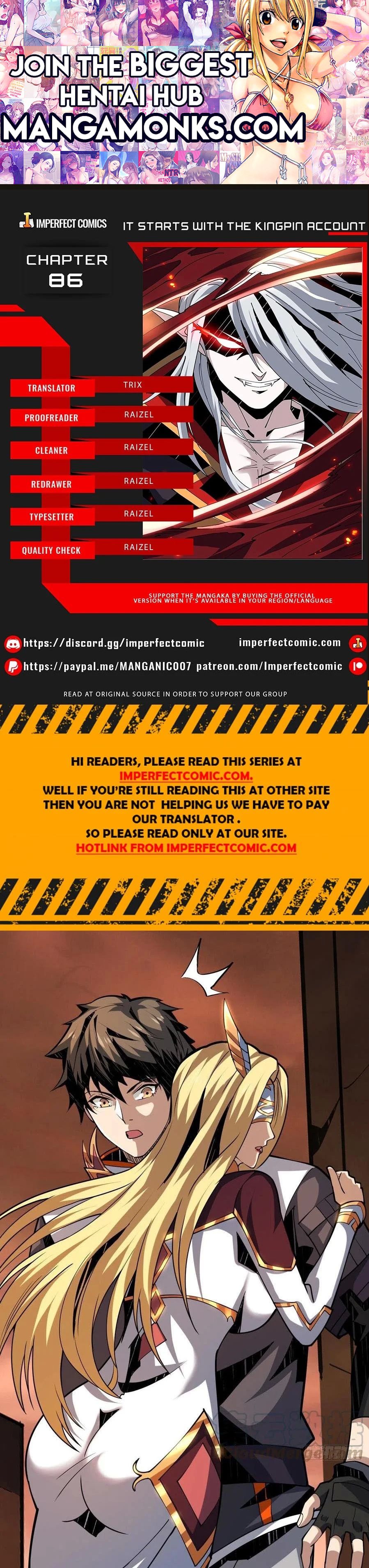 It Starts With a Kingpin Account chapter 86 page 1