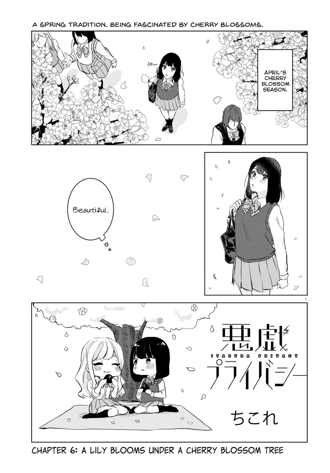 Itazura Privacy chapter 6 page 1