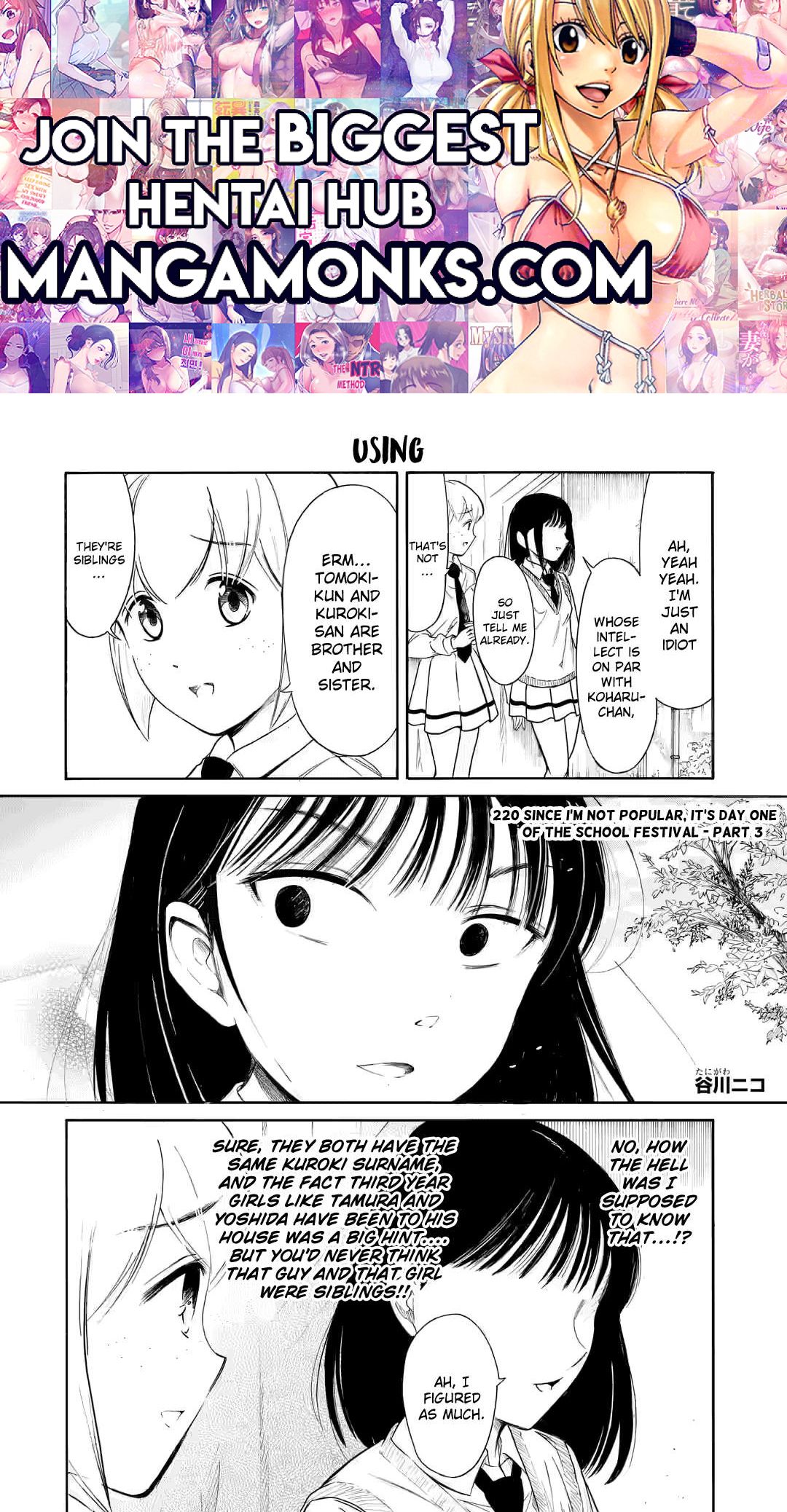 It’s Not My Fault That I’m Not Popular! chapter 220.3 page 1