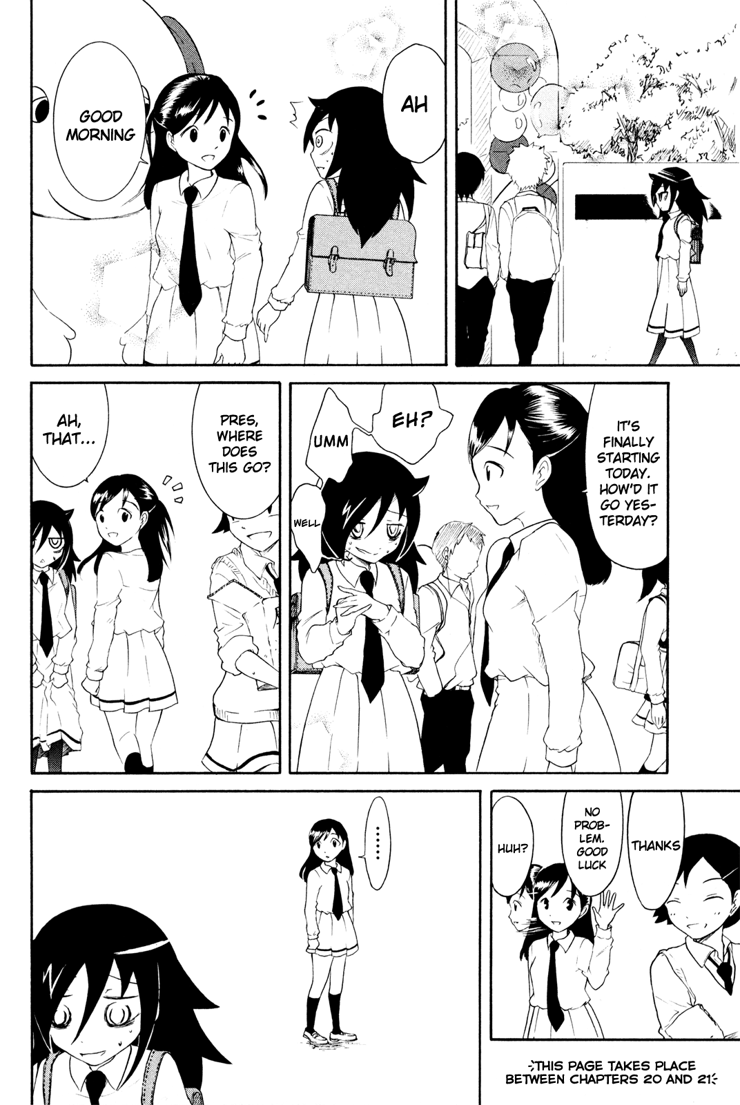 It’s Not My Fault That I’m Not Popular! chapter 34.5 page 1