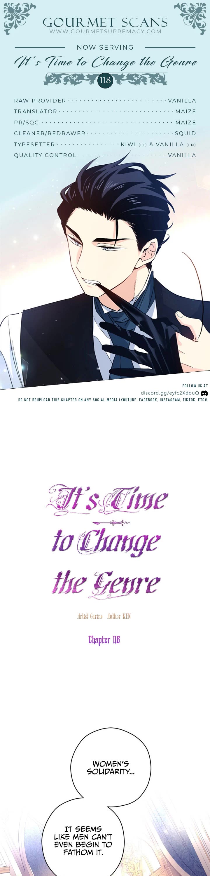 It’s Time to Change the Genre chapter 118 page 1