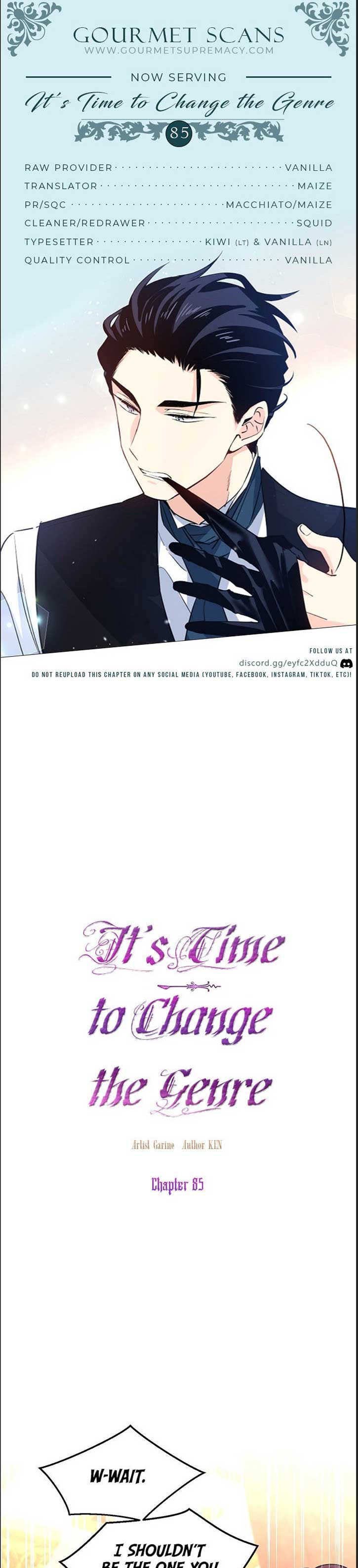 It’s Time to Change the Genre chapter 85 page 1