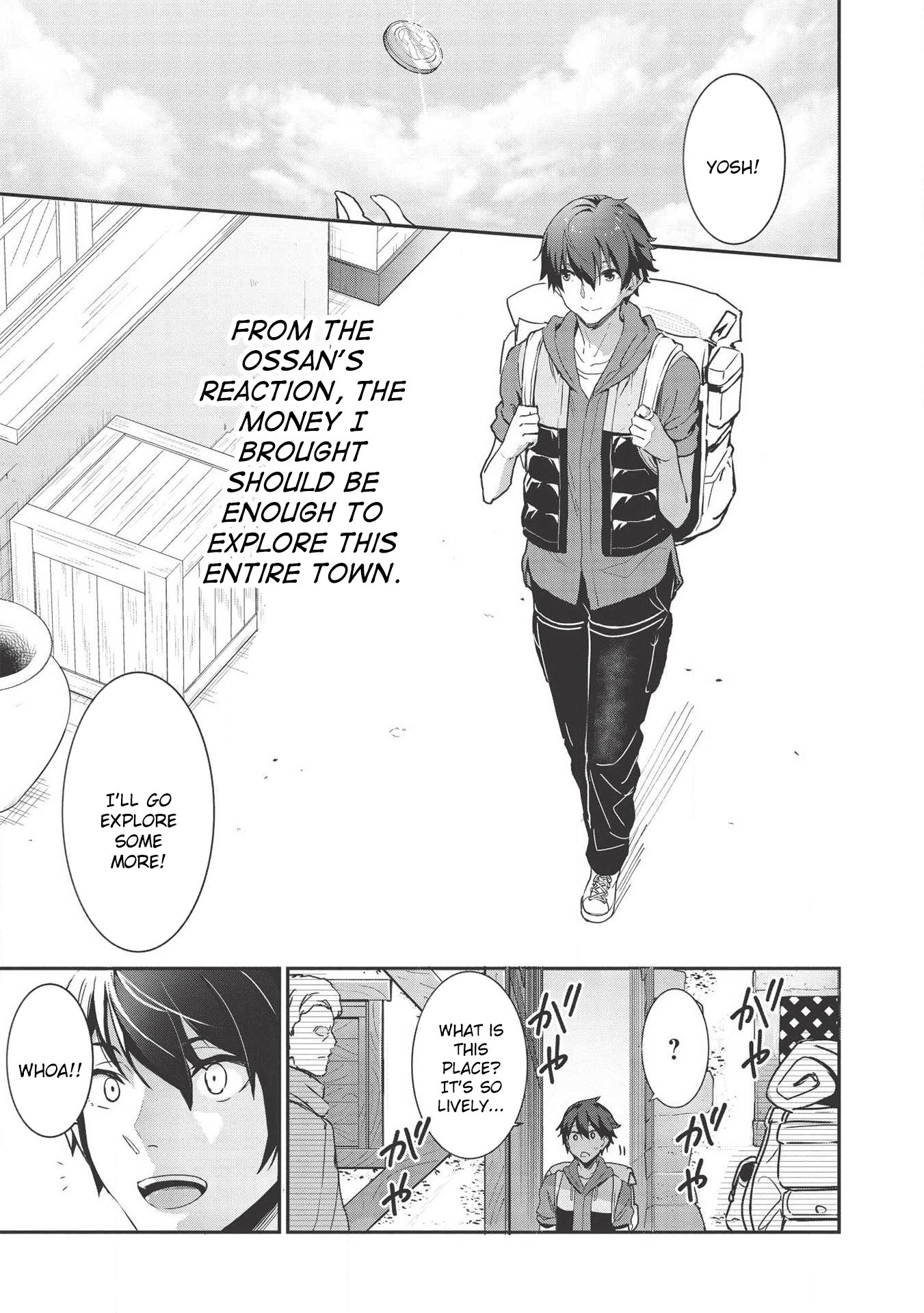 Itsudemo Jitaku Ni Kaerareru Ore Wa, Isekai De Gyoushounin O Hajimemashita chapter 1 page 25