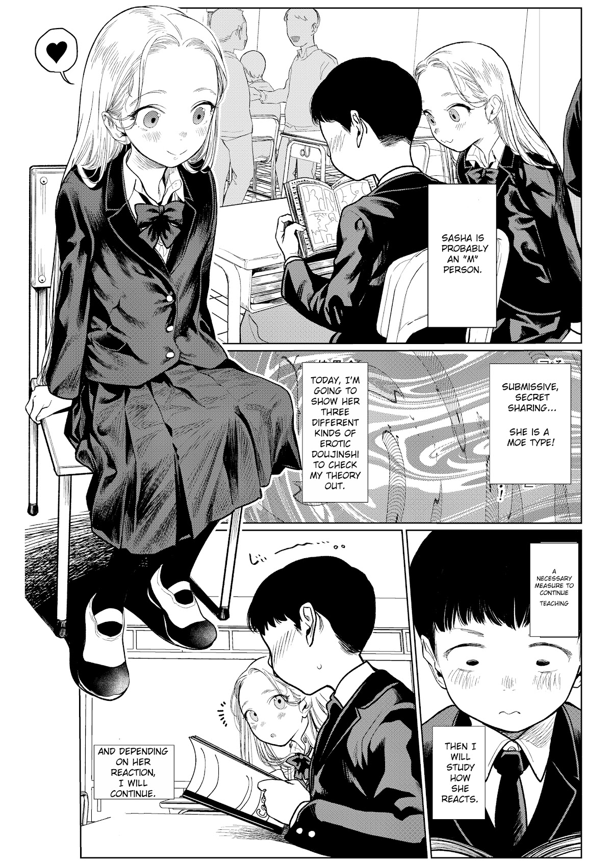 JC Sasha and Her Otaku Classmate chapter 7 page 1