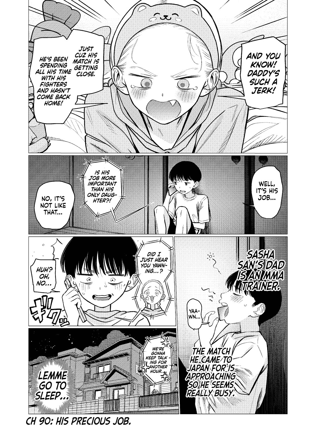 JC Sasha and Her Otaku Classmate chapter 90 page 1