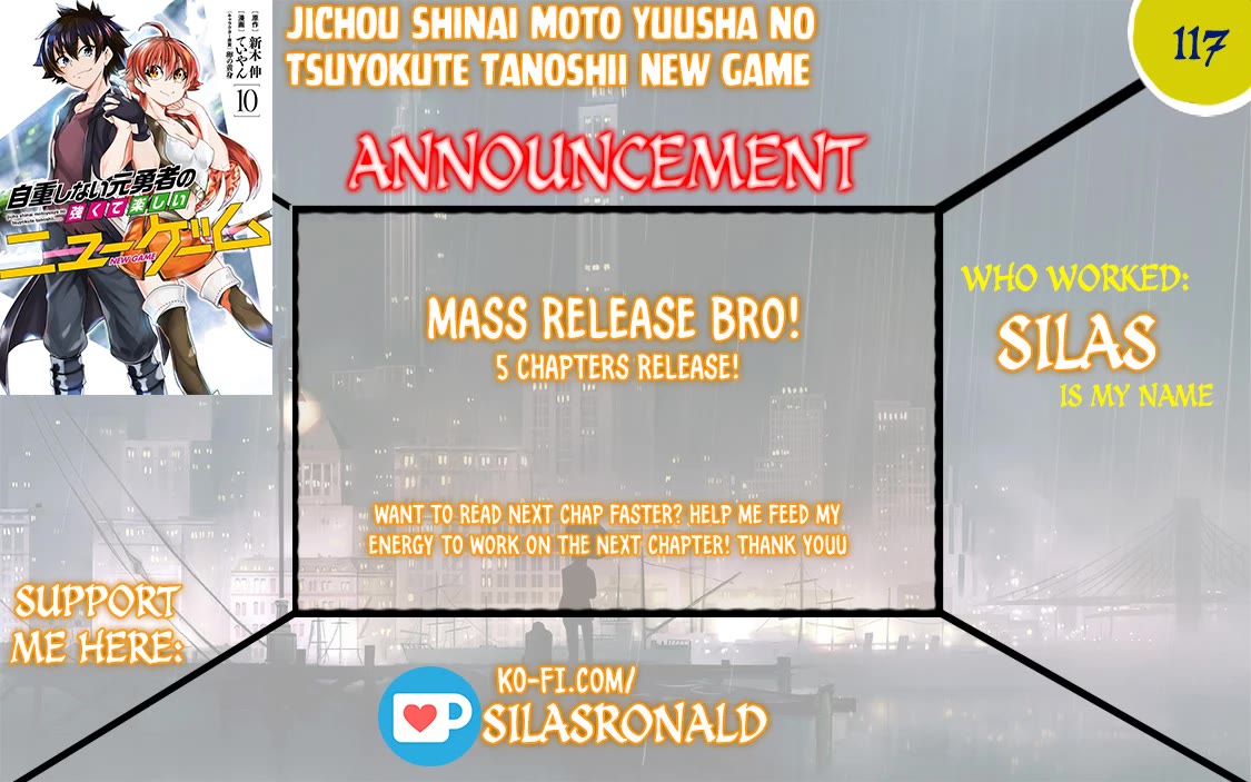 Jichou shinai Motoyuusha no Tsuyokute Tanoshii New Game chapter 117 page 1