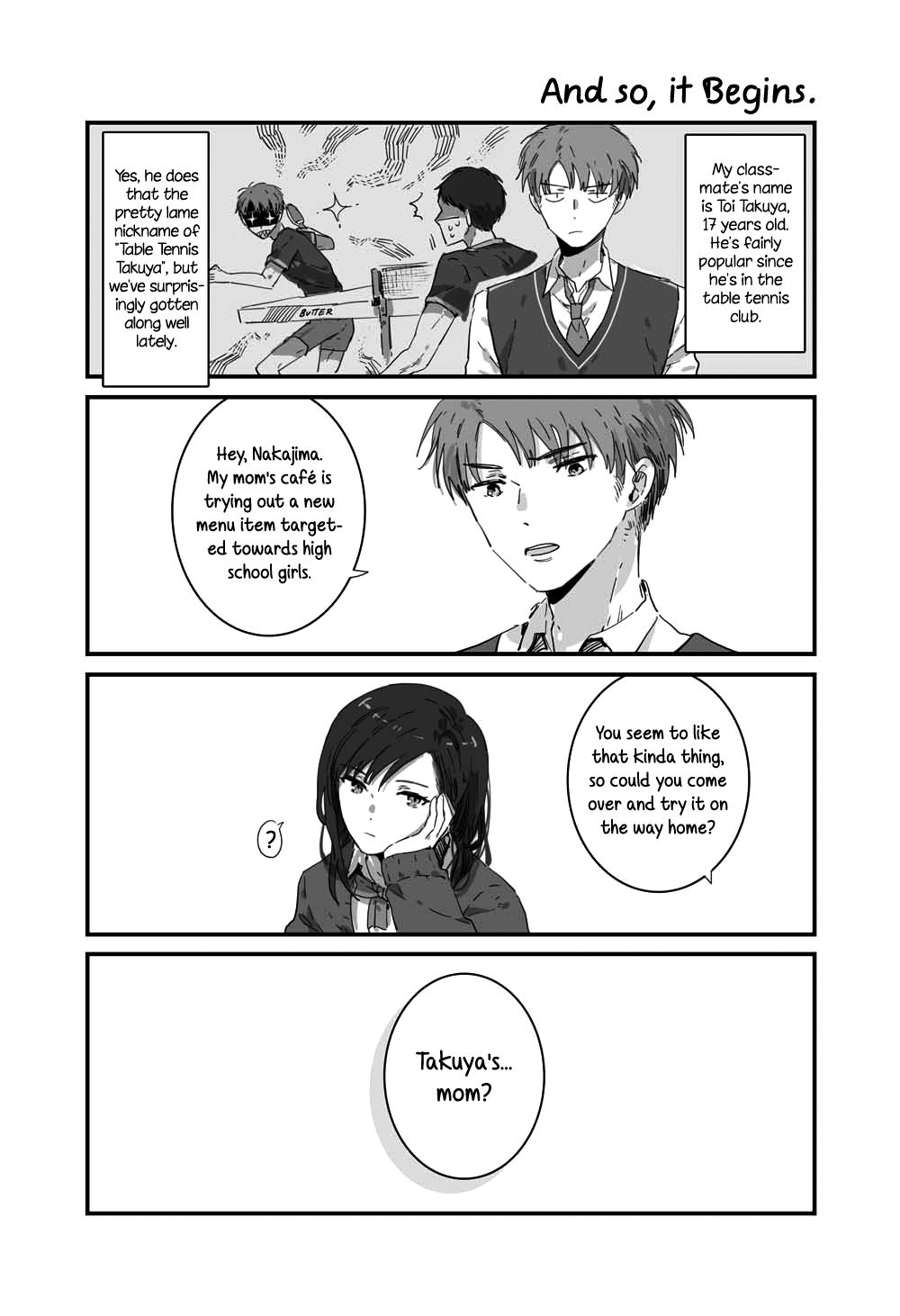 JK-chan and Her Male Classmate's Mom chapter 1 page 1