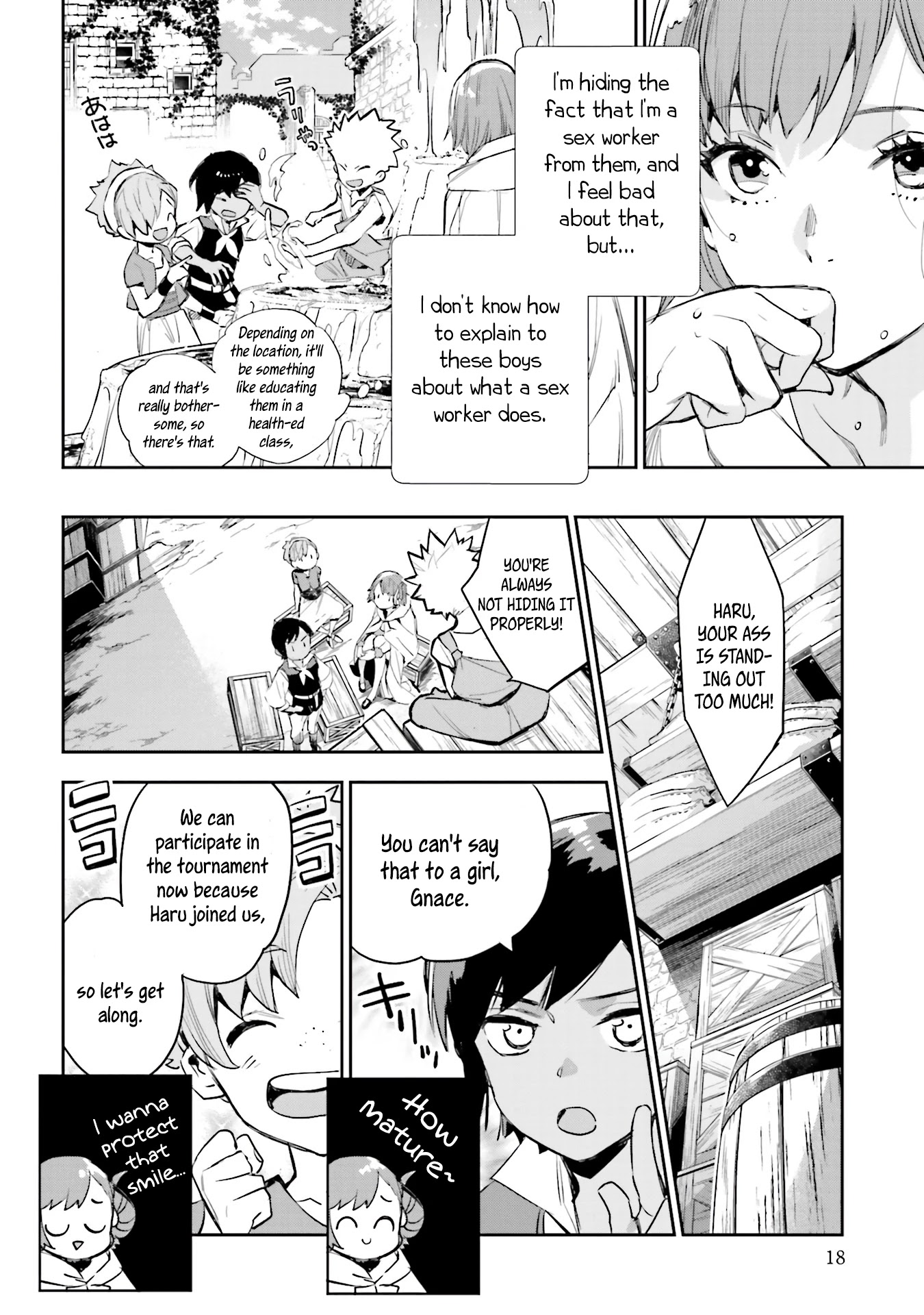 JK Haru is a Sex Worker in Another World chapter 9 page 17
