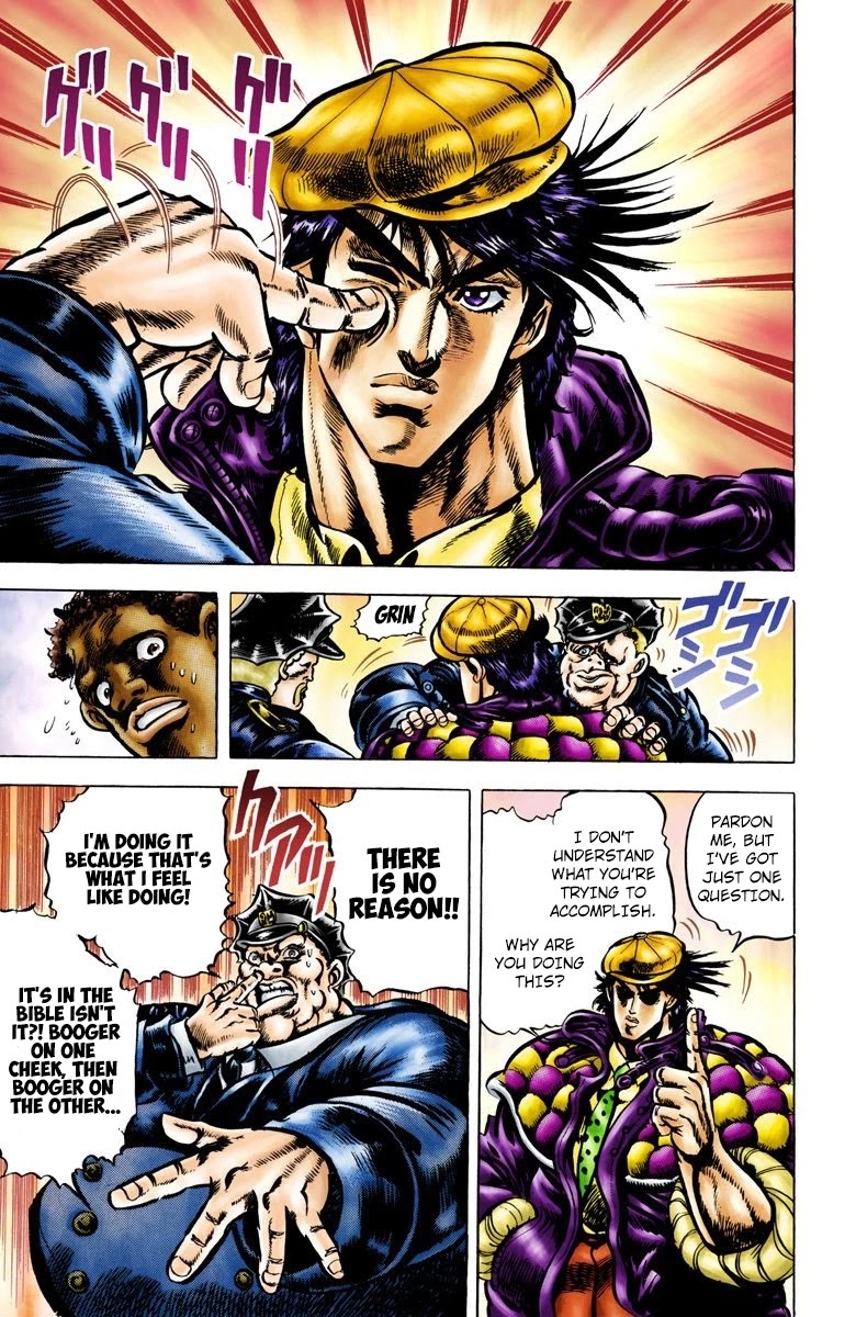 JoJo's Bizarre Adventure Part 2 - Battle Tendency (Official Colored) chapter 1 page 11
