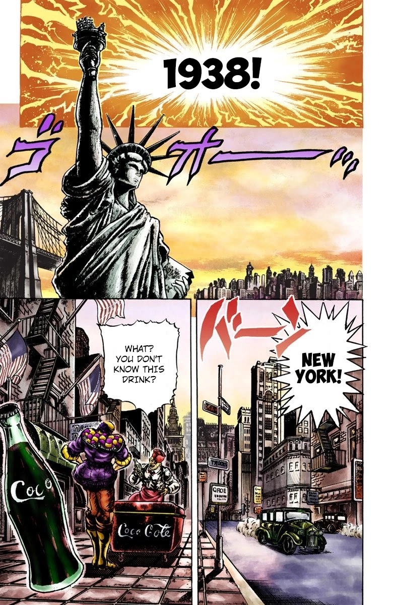 JoJo's Bizarre Adventure Part 2 - Battle Tendency (Official Colored) chapter 1 page 5