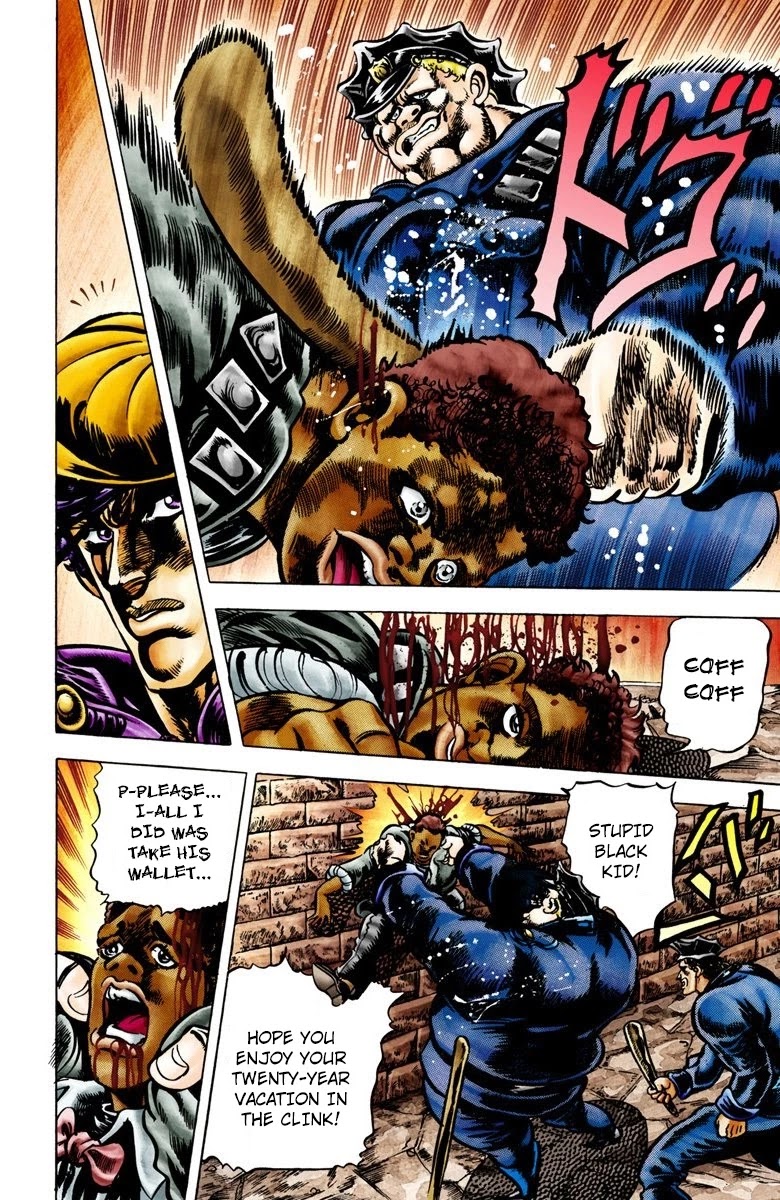 JoJo's Bizarre Adventure Part 2 - Battle Tendency (Official Colored) chapter 1 page 8