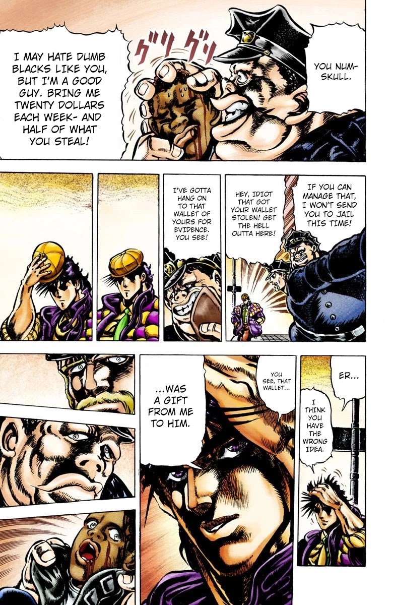 JoJo's Bizarre Adventure Part 2 - Battle Tendency (Official Colored) chapter 1 page 9