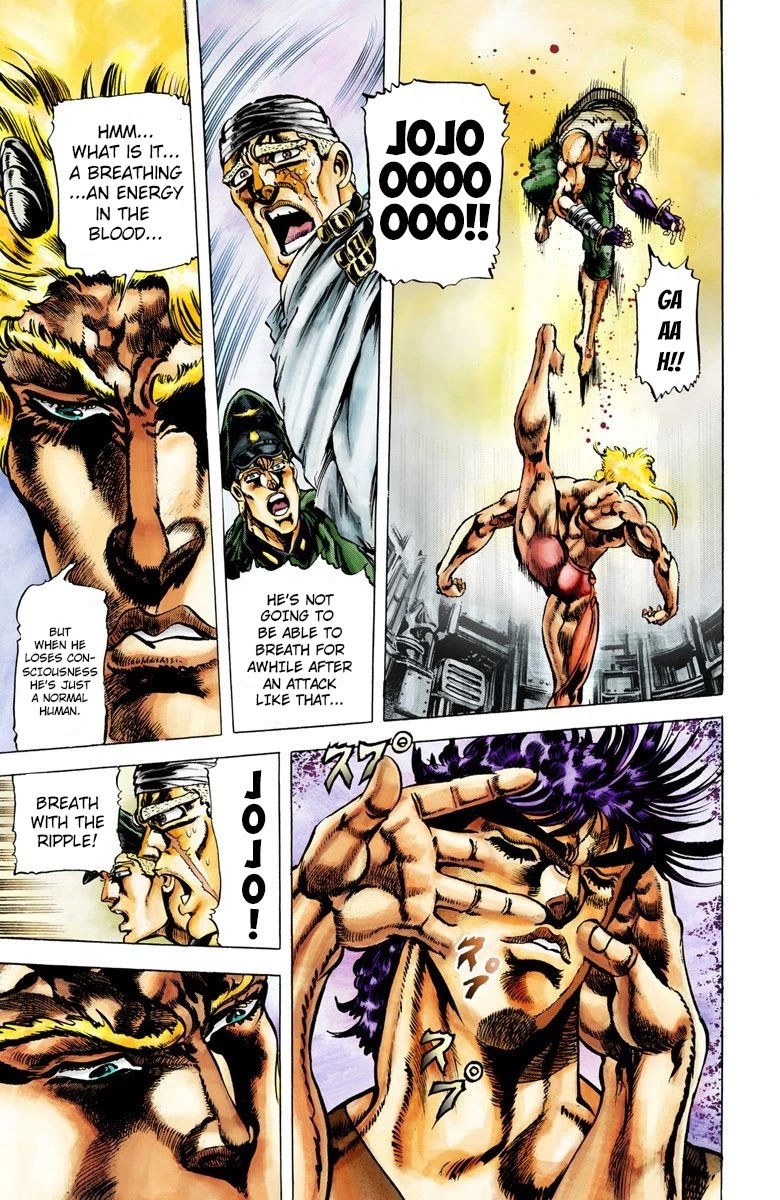 JoJo's Bizarre Adventure Part 2 - Battle Tendency (Official Colored) chapter 15 page 13