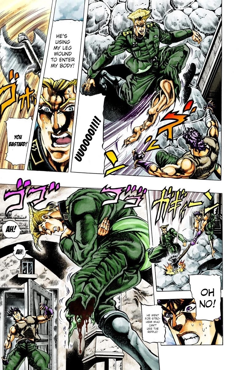 JoJo's Bizarre Adventure Part 2 - Battle Tendency (Official Colored) chapter 17 page 4