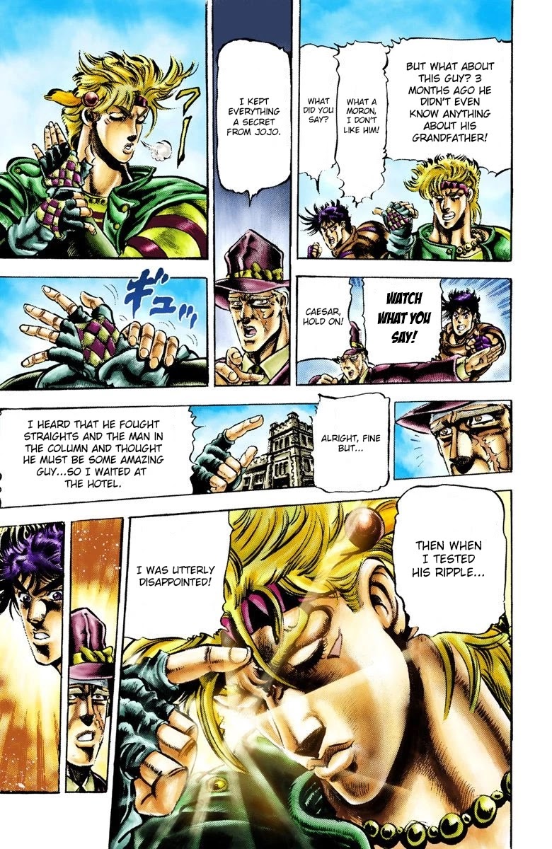 JoJo's Bizarre Adventure Part 2 - Battle Tendency (Official Colored) chapter 19 page 5