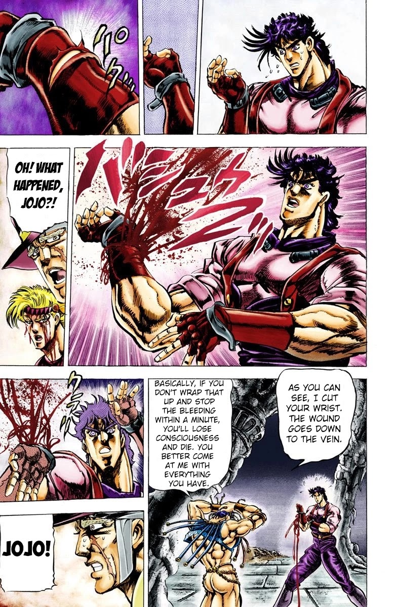 JoJo's Bizarre Adventure Part 2 - Battle Tendency (Official Colored) chapter 24 page 13