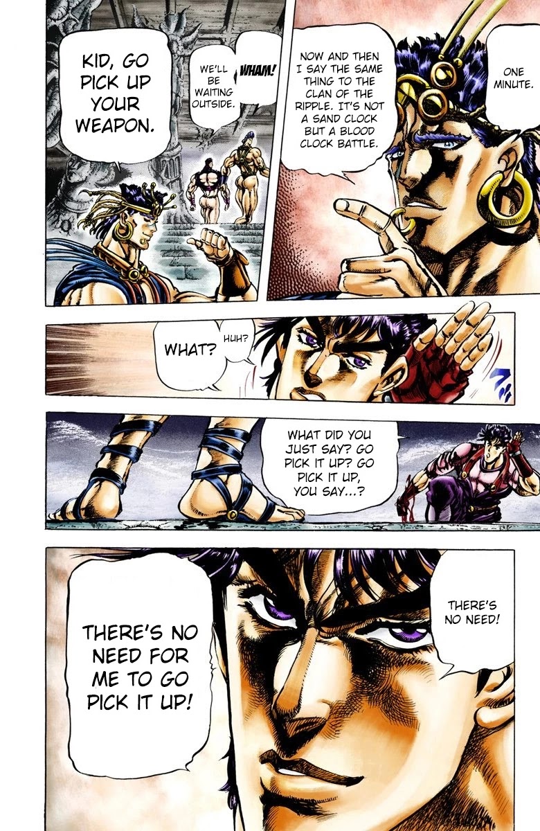 JoJo's Bizarre Adventure Part 2 - Battle Tendency (Official Colored) chapter 24 page 14