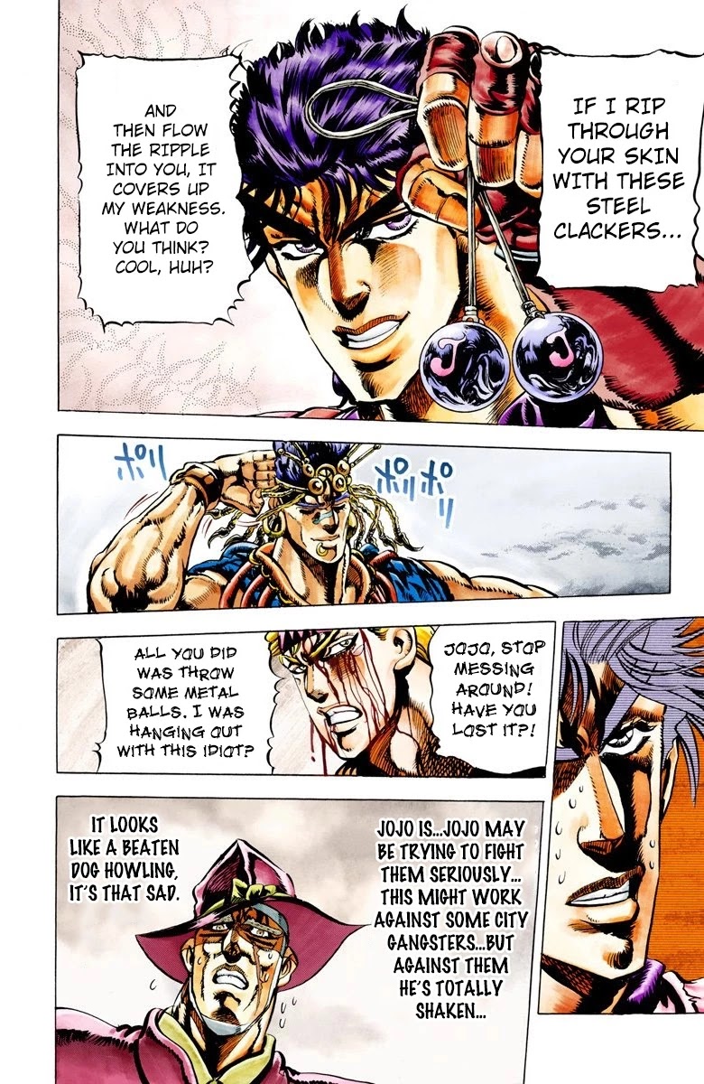 JoJo's Bizarre Adventure Part 2 - Battle Tendency (Official Colored) chapter 24 page 4