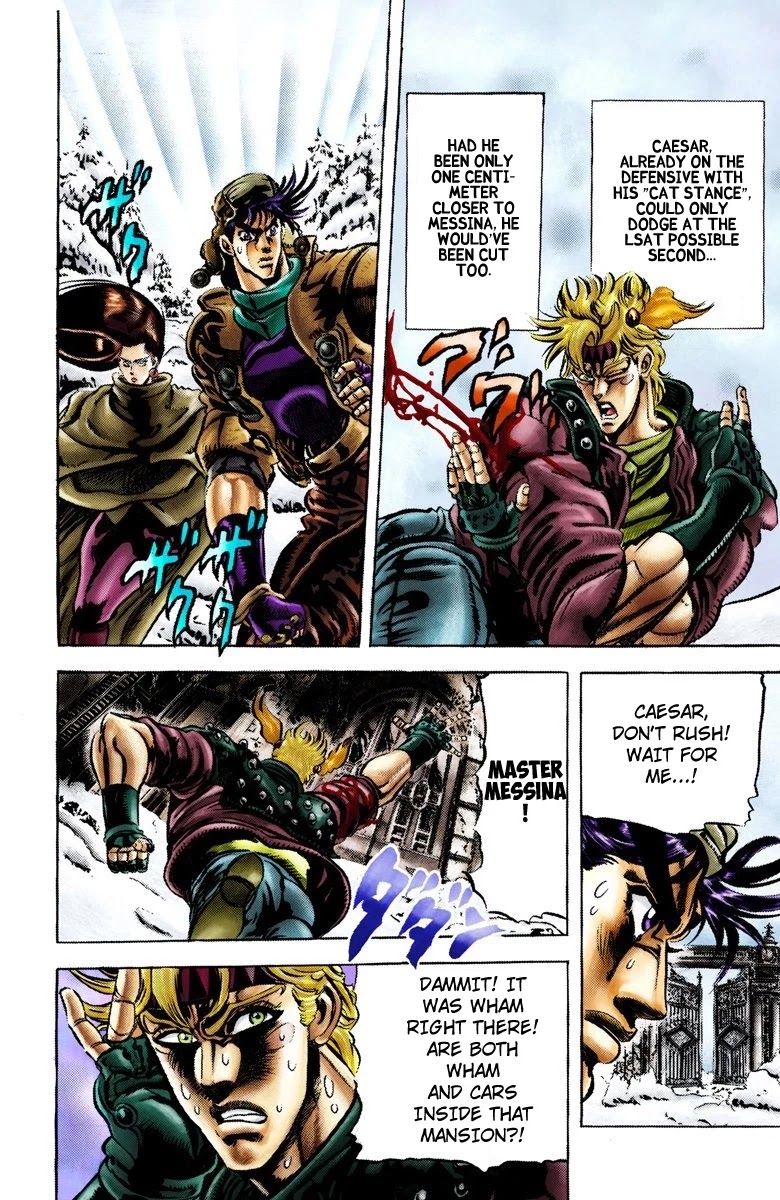 JoJo's Bizarre Adventure Part 2 - Battle Tendency (Official Colored) chapter 46 page 12