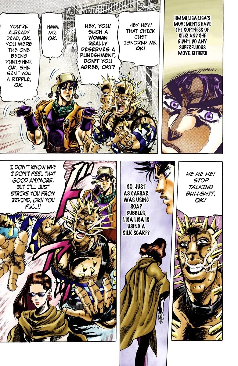 JoJo's Bizarre Adventure Part 2 - Battle Tendency (Official Colored) chapter 50 page 15