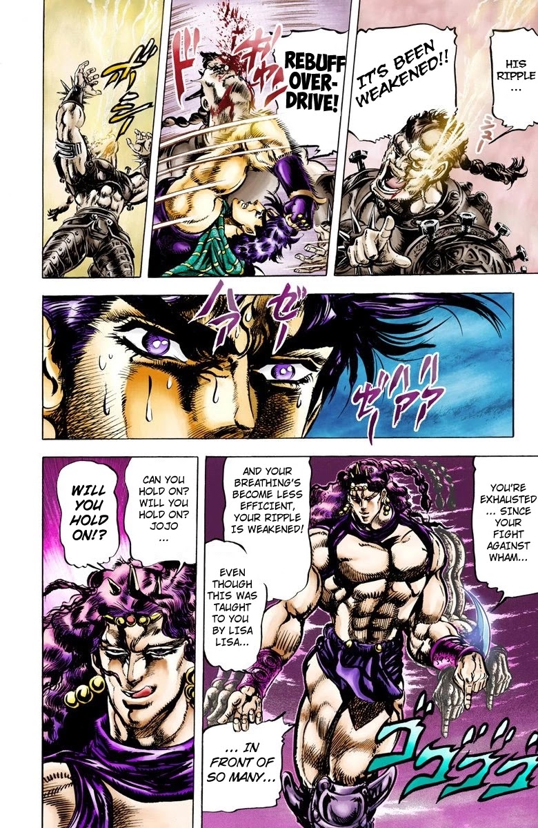 JoJo's Bizarre Adventure Part 2 - Battle Tendency (Official Colored) chapter 62 page 3