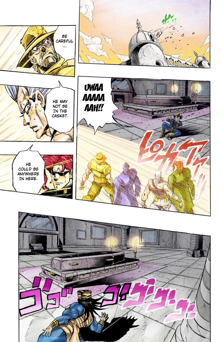 JoJo's Bizarre Adventure Part 3 - Stardust Crusaders (Official Colored) chapter 136 page 9