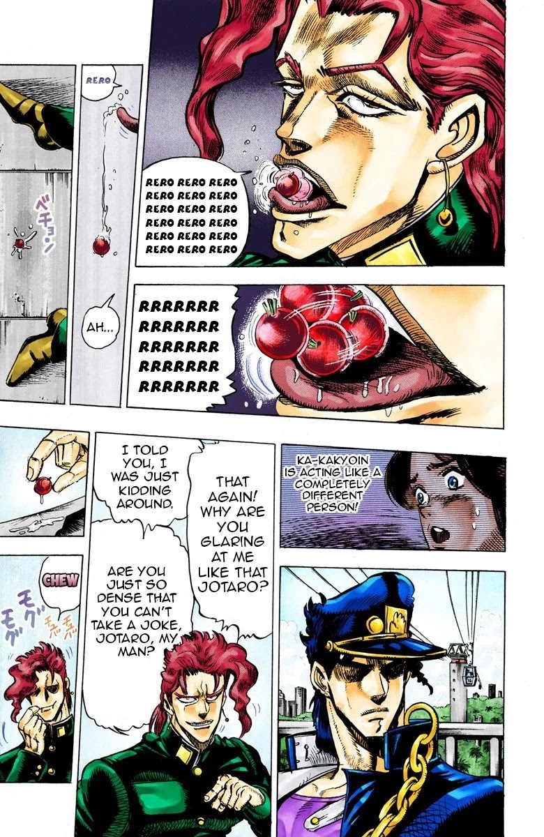 JoJo's Bizarre Adventure Part 3 - Stardust Crusaders (Official Colored) chapter 24 page 10
