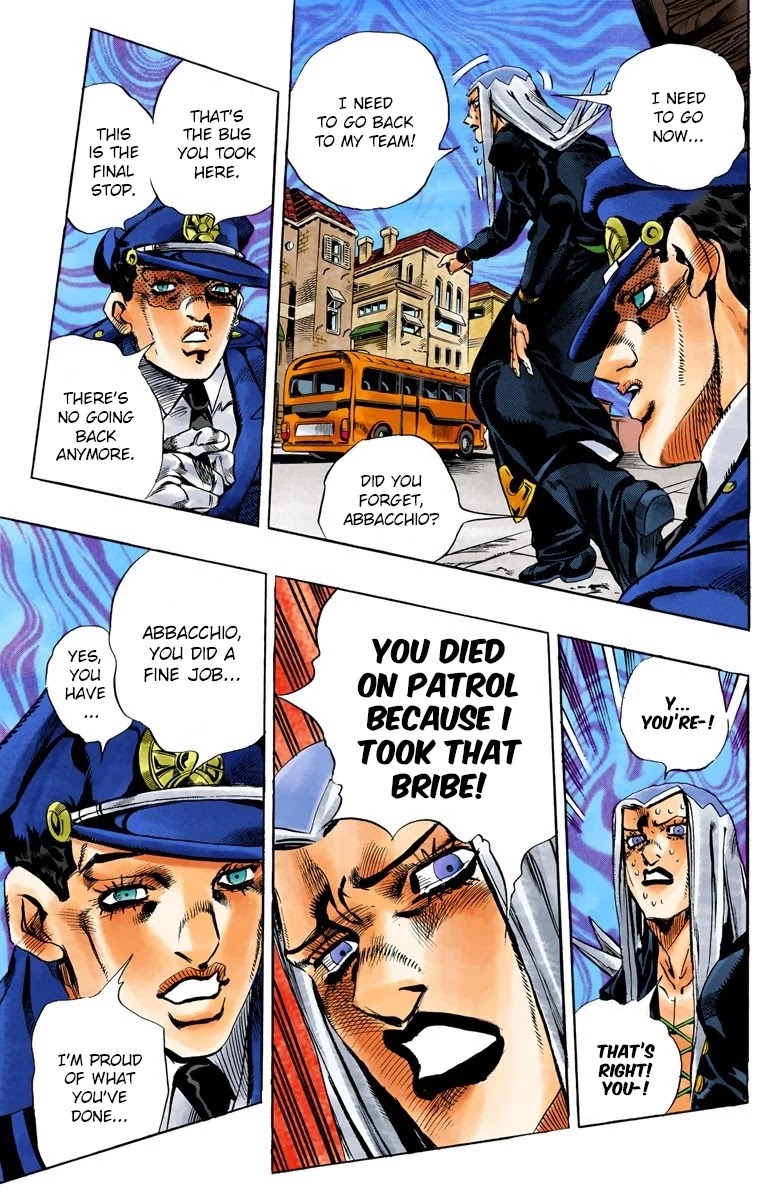 JoJo's Bizarre Adventure Part 5 - Vento Aureo (Official Colored) chapter 111 page 8