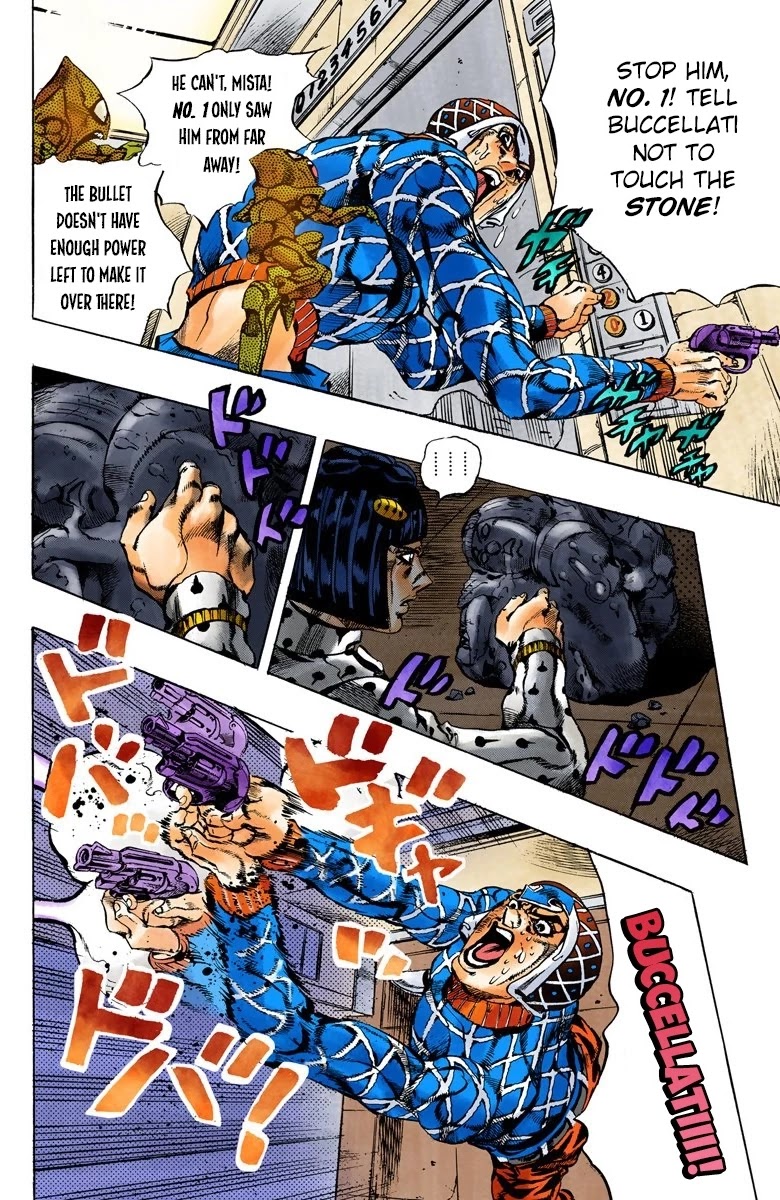 JoJo's Bizarre Adventure Part 5 - Vento Aureo (Official Colored) chapter 154 page 7