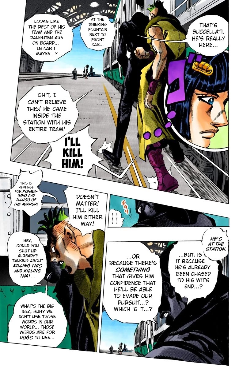 JoJo's Bizarre Adventure Part 5 - Vento Aureo (Official Colored) chapter 47 page 12