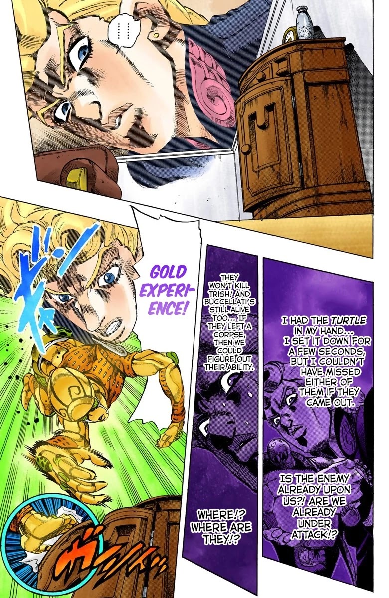 JoJo's Bizarre Adventure Part 5 - Vento Aureo (Official Colored) chapter 64 page 7