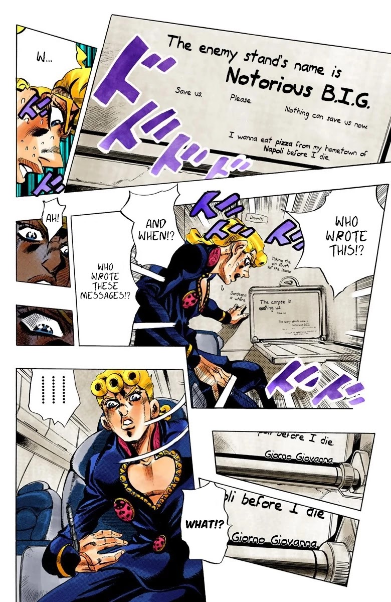 JoJo's Bizarre Adventure Part 5 - Vento Aureo (Official Colored) chapter 95 page 14