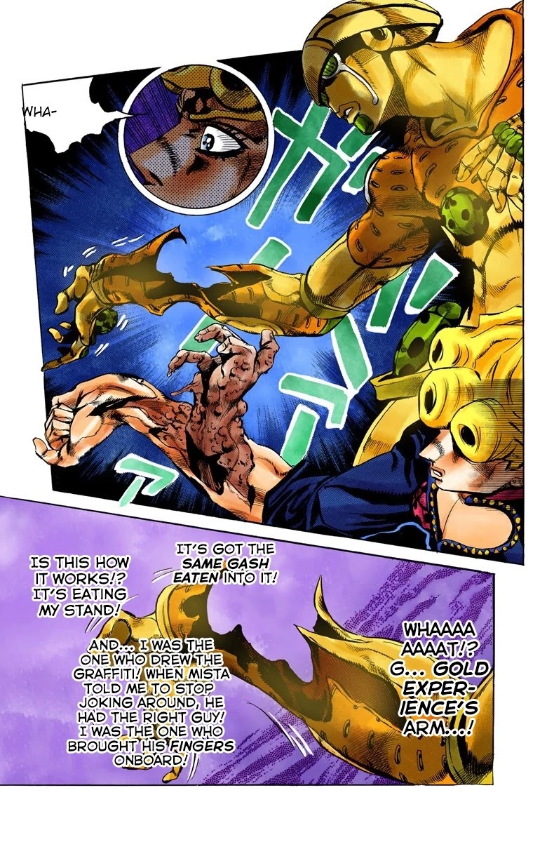 JoJo's Bizarre Adventure Part 5 - Vento Aureo (Official Colored) chapter 95 page 18