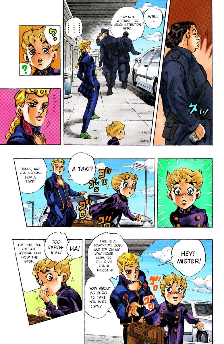 JoJo's Bizarre Adventure Part 5 - Vento Aureo (Official Colored) chapter 1 page 10